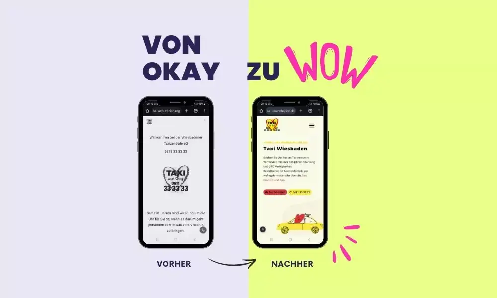 Website-Relaunch: Taxiunternehmen neu aufgestellt