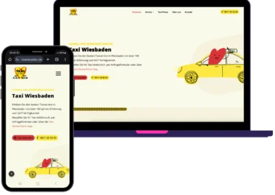 Taxi Wiesbaden Websiteprojekt